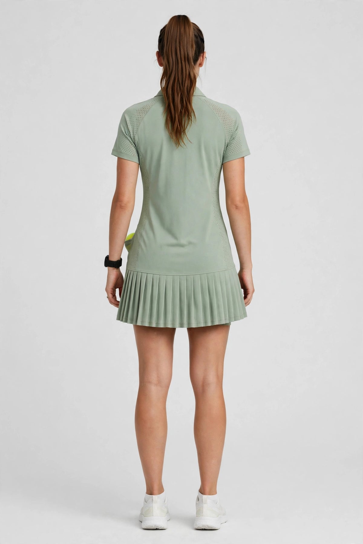 Courtflow Skort Dress - Sage - back