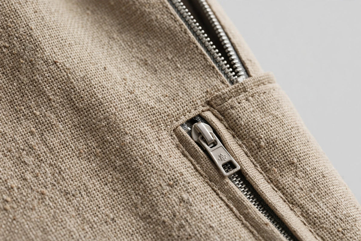 Coastline Cropped Linen Pant - detail view