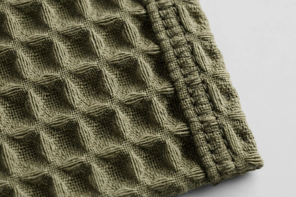 Waffleknit Wide-Leg Work Pant - detail view