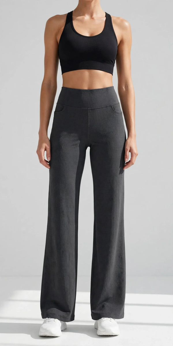 Sculptline Waffle Wide-Leg Pant - front view
