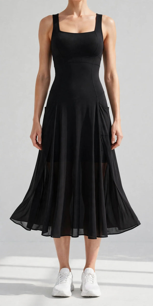 Encore Built-in Bra Midi Dress