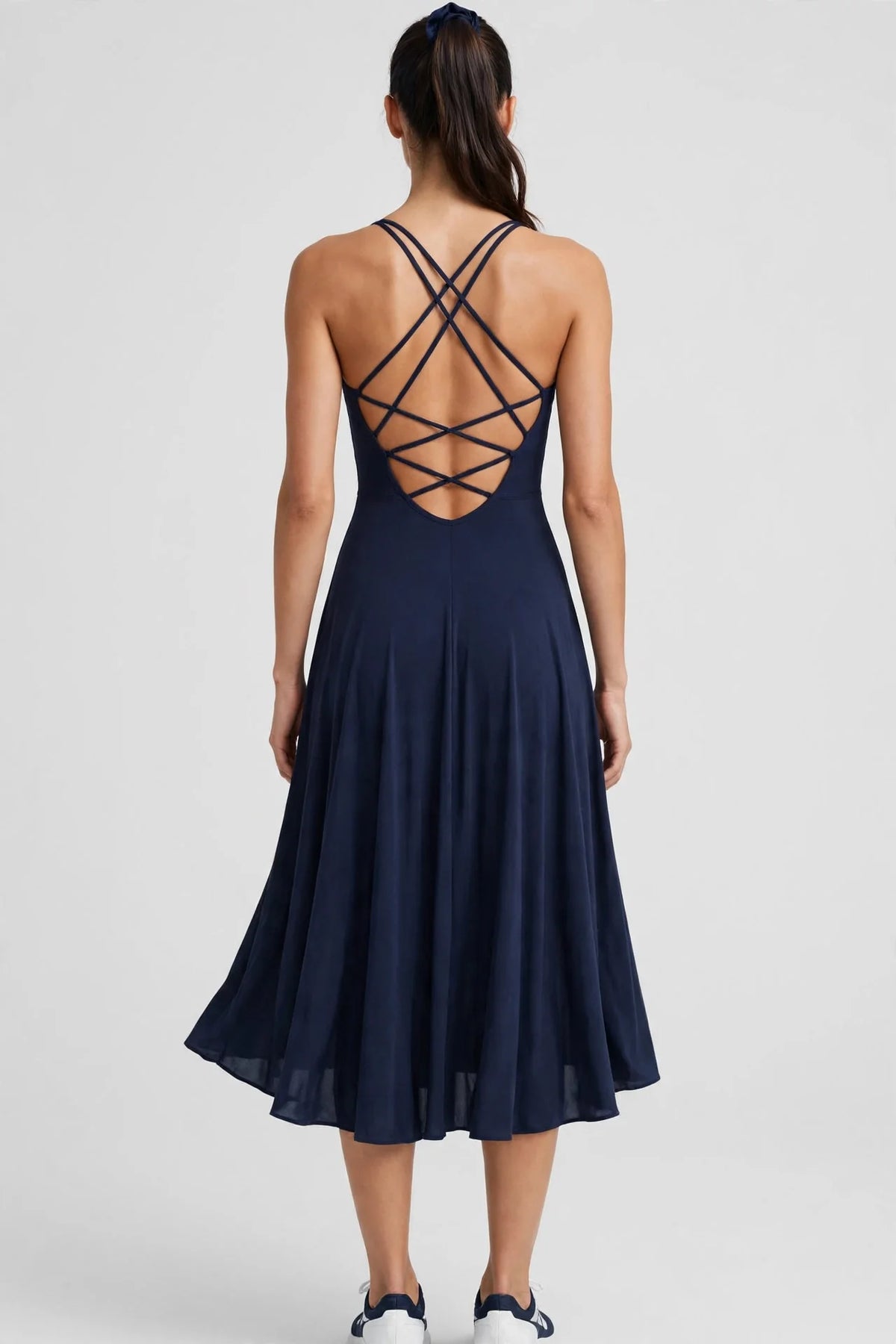 Tempo Crisscross-Back Midi Dress