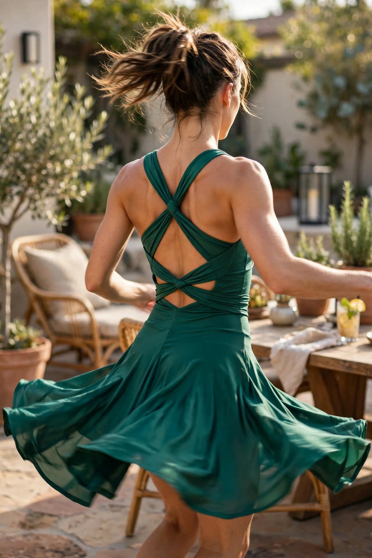 Allegro Twisted-Back Active Dress