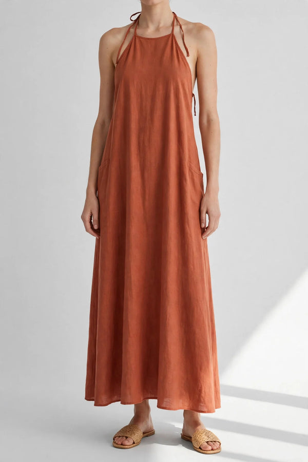 Cabana Halter Pocket Maxi