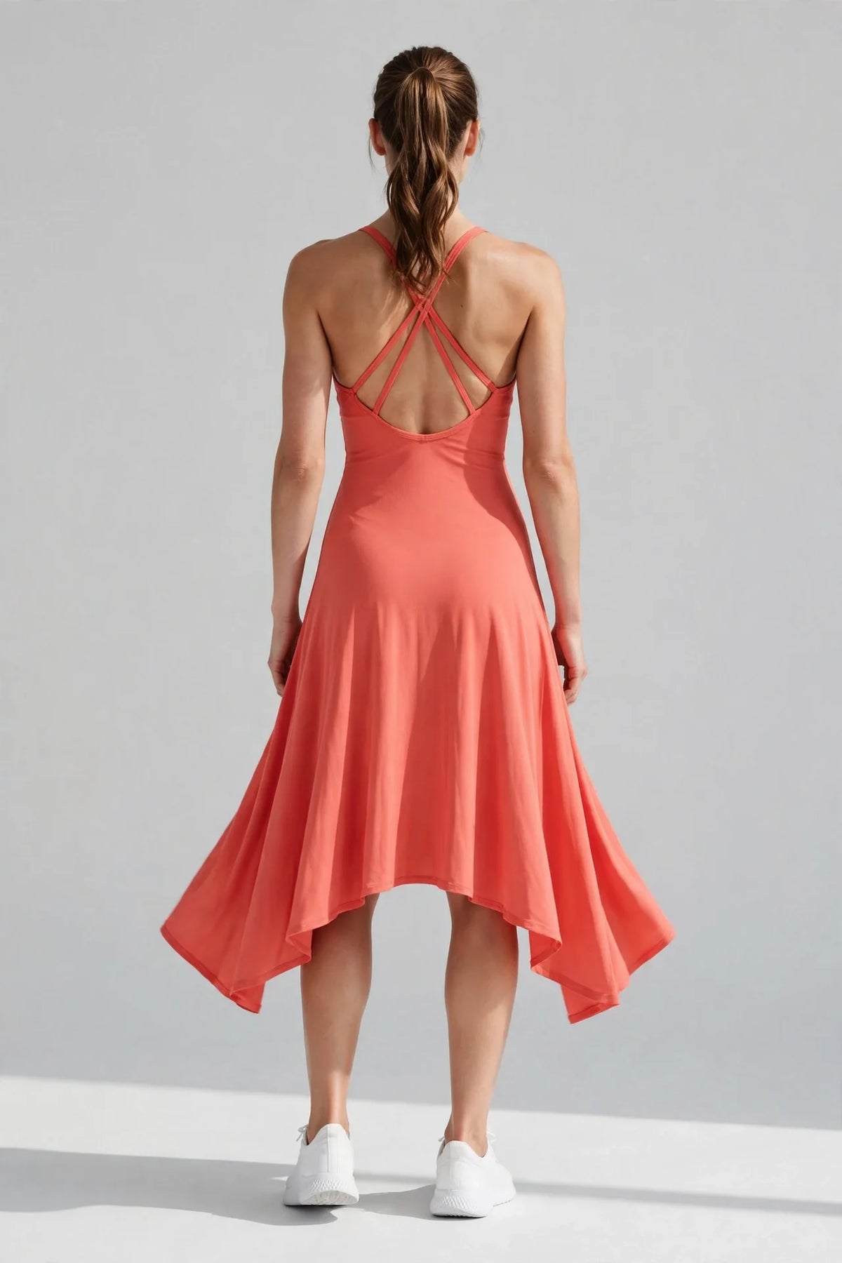 Cascade Racerback Midi Dress