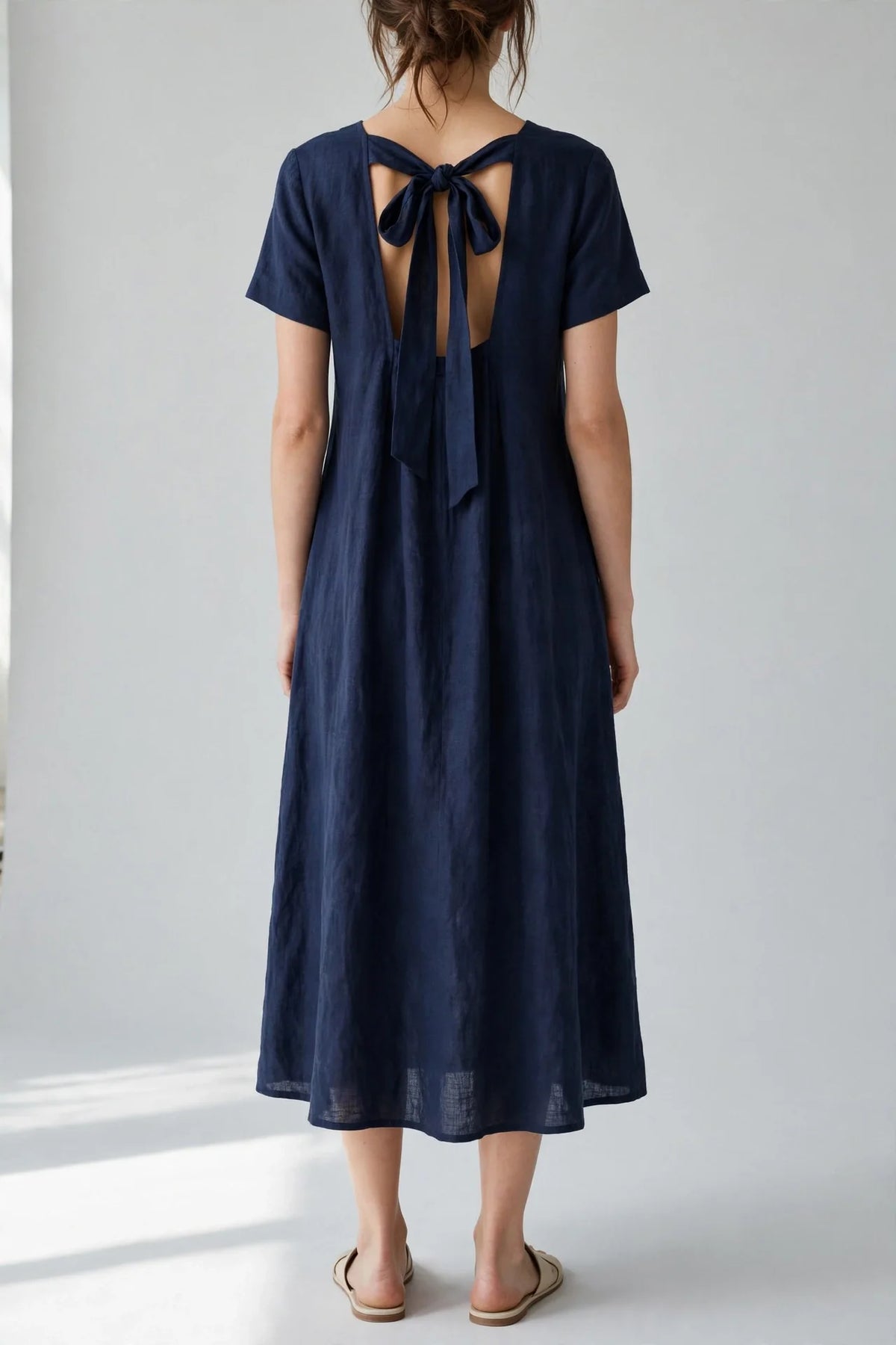 Portside Tie-Back Midi Dress