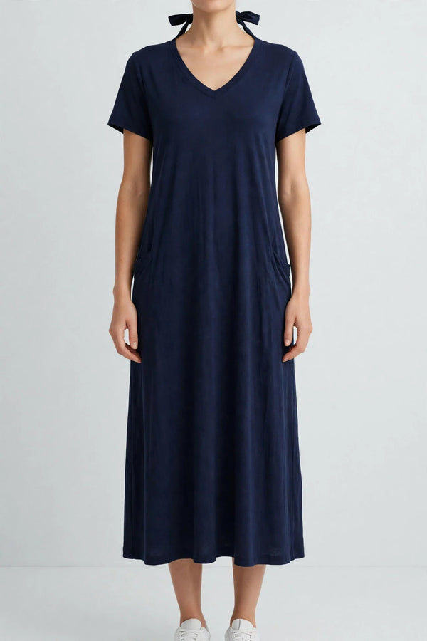 Portside Tie-Back Midi Dress