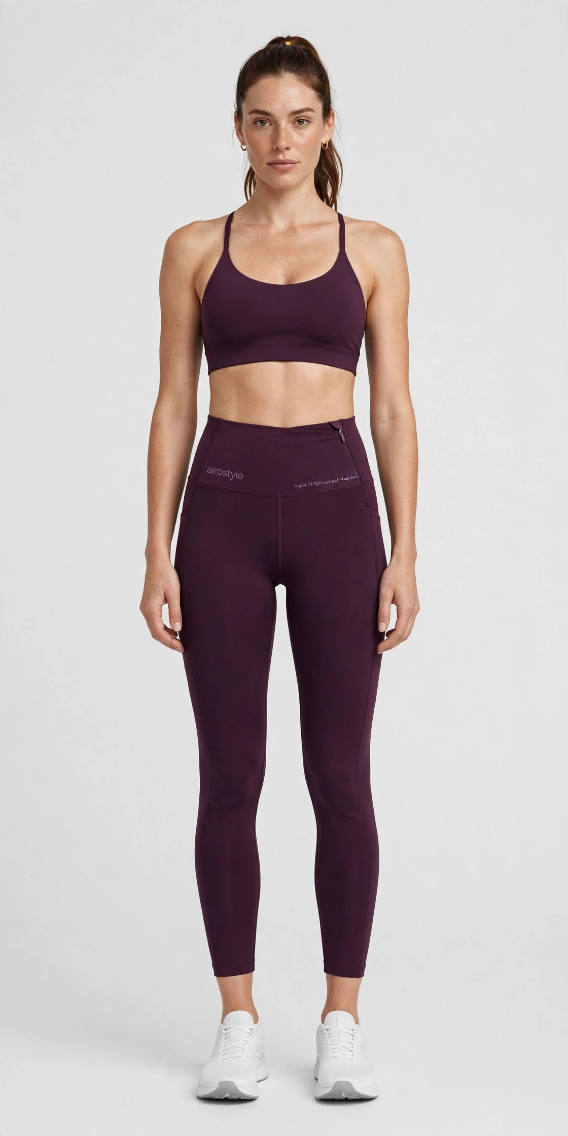 Airglide 7/8 Tight - Deep Plum - front