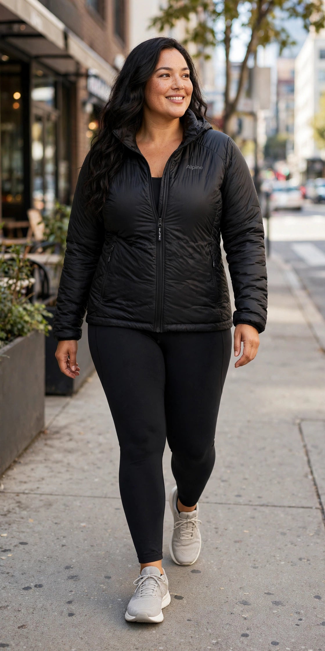 Alpine Packable Puffer Jacket - Black - lifestyle