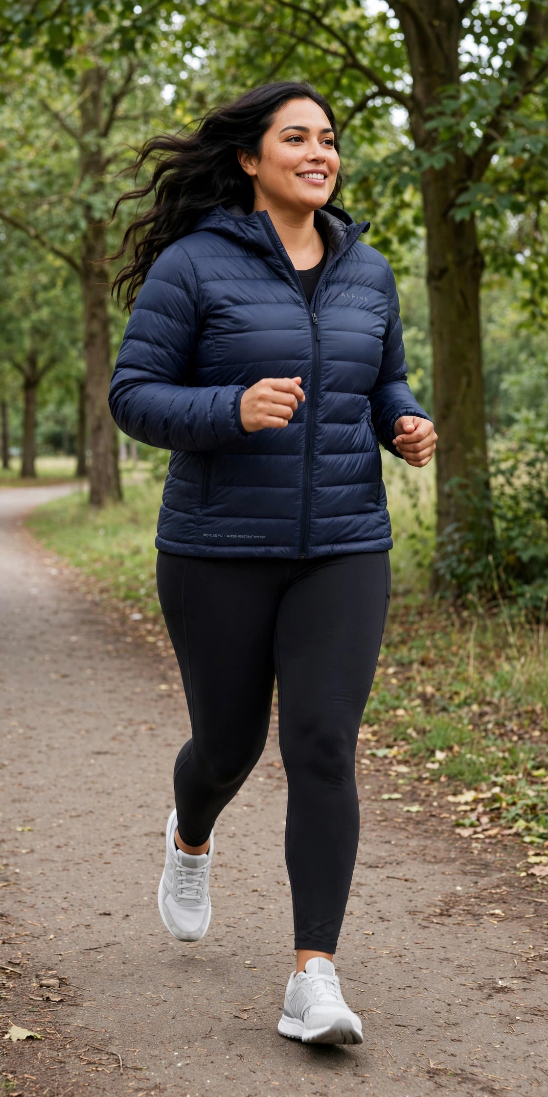 Alpine Packable Puffer Jacket - Navy - lifestyle