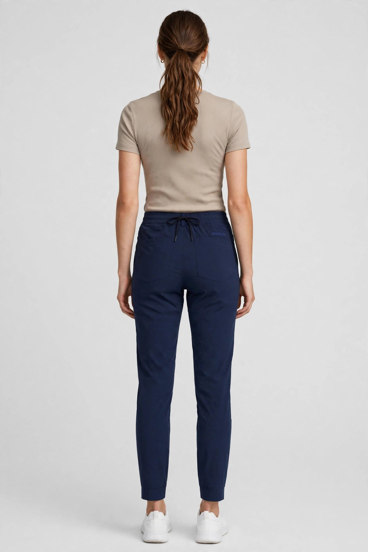 Aurora Drawstring Golf Pant - Navy - back
