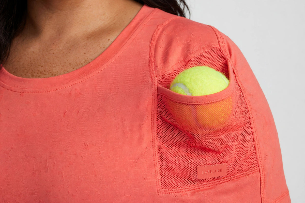 Baseline Skort Dress - Coral - detail