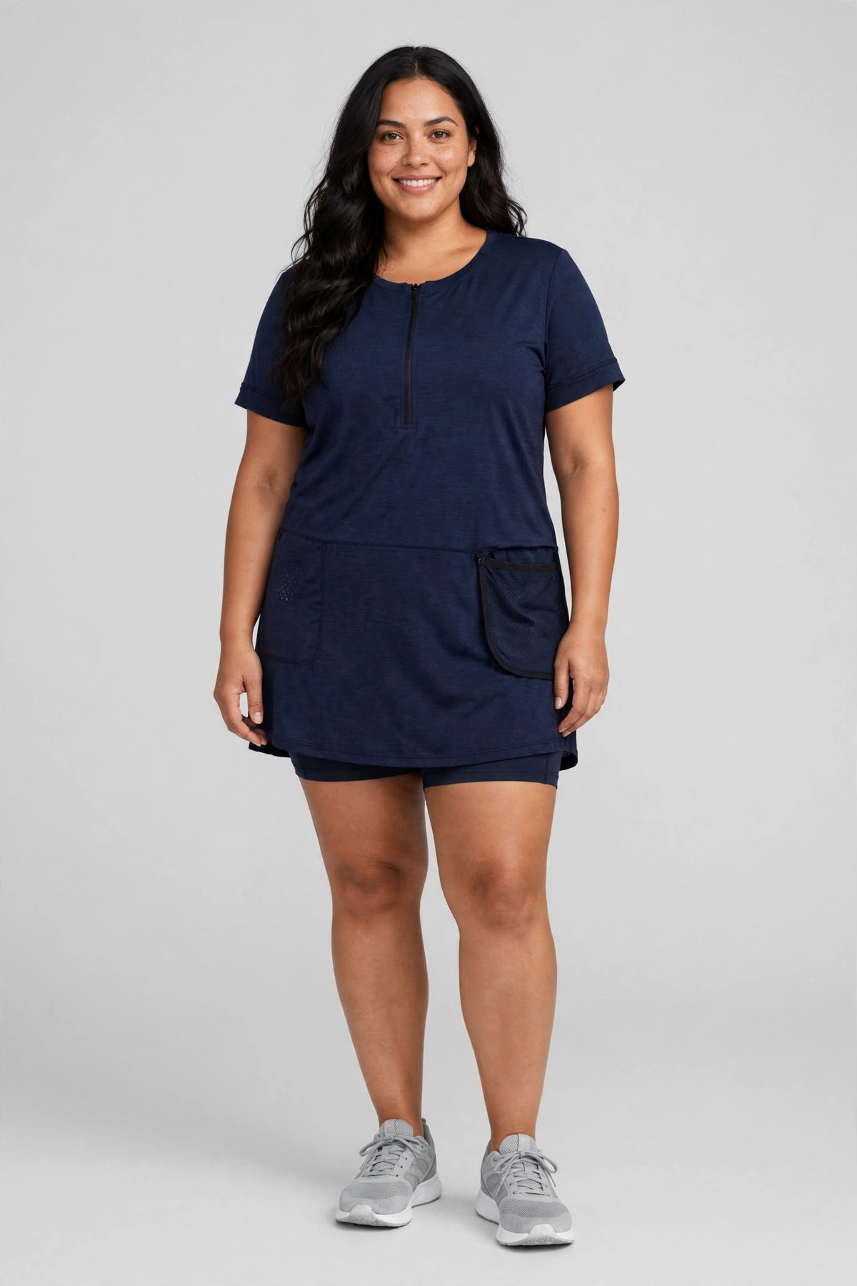 Baseline Skort Dress - Navy - front