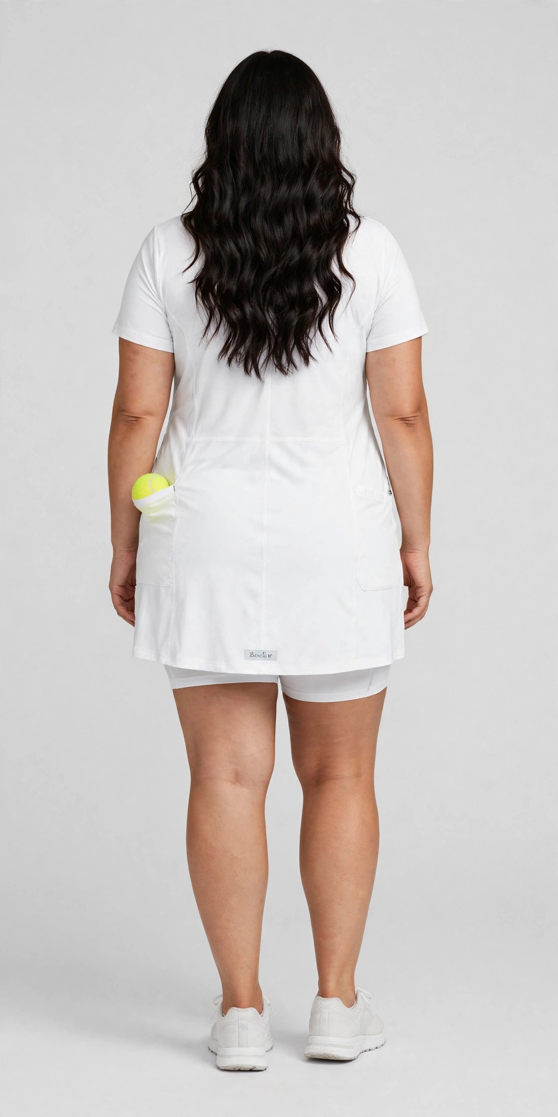 Baseline Skort Dress - White - back