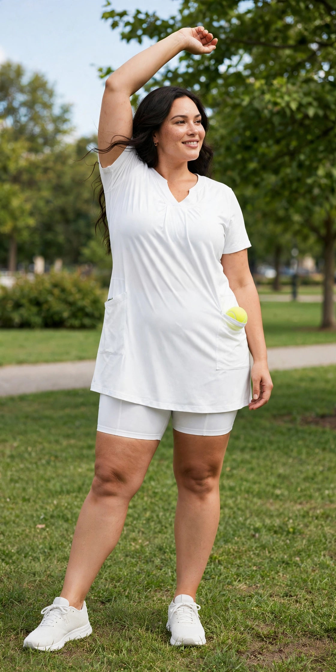 Baseline Skort Dress - White - lifestyle