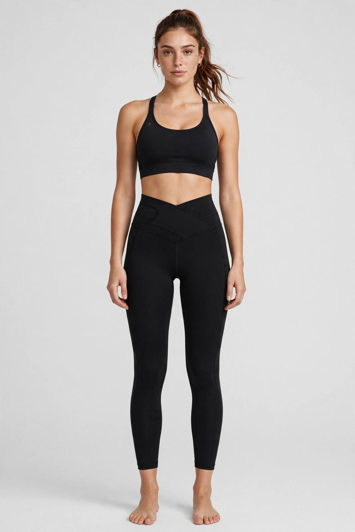 Cirrus Cloud High-Waisted Legging - Black - front