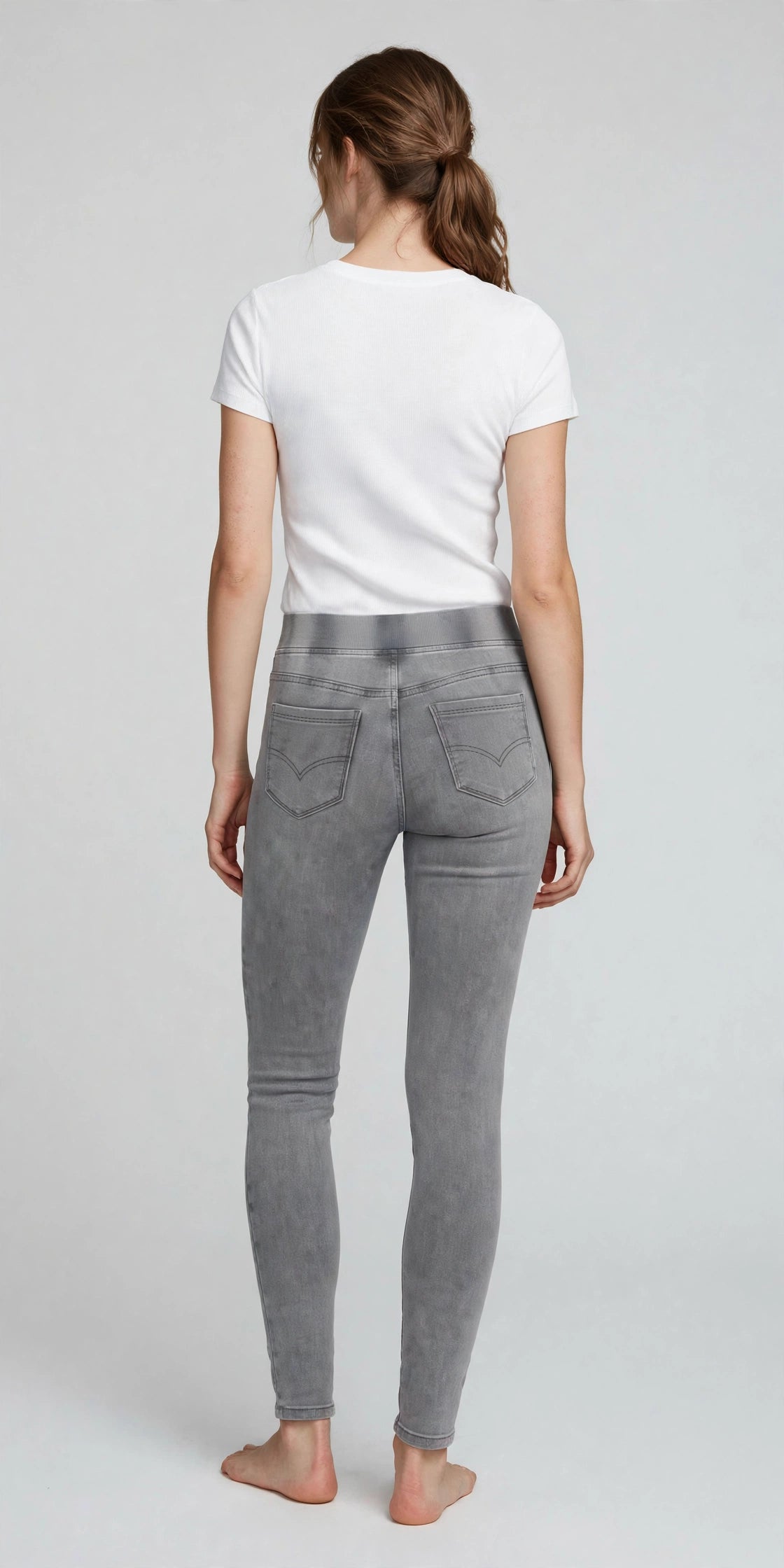 Cirrus High-Rise Jegging - Grey Wash - back