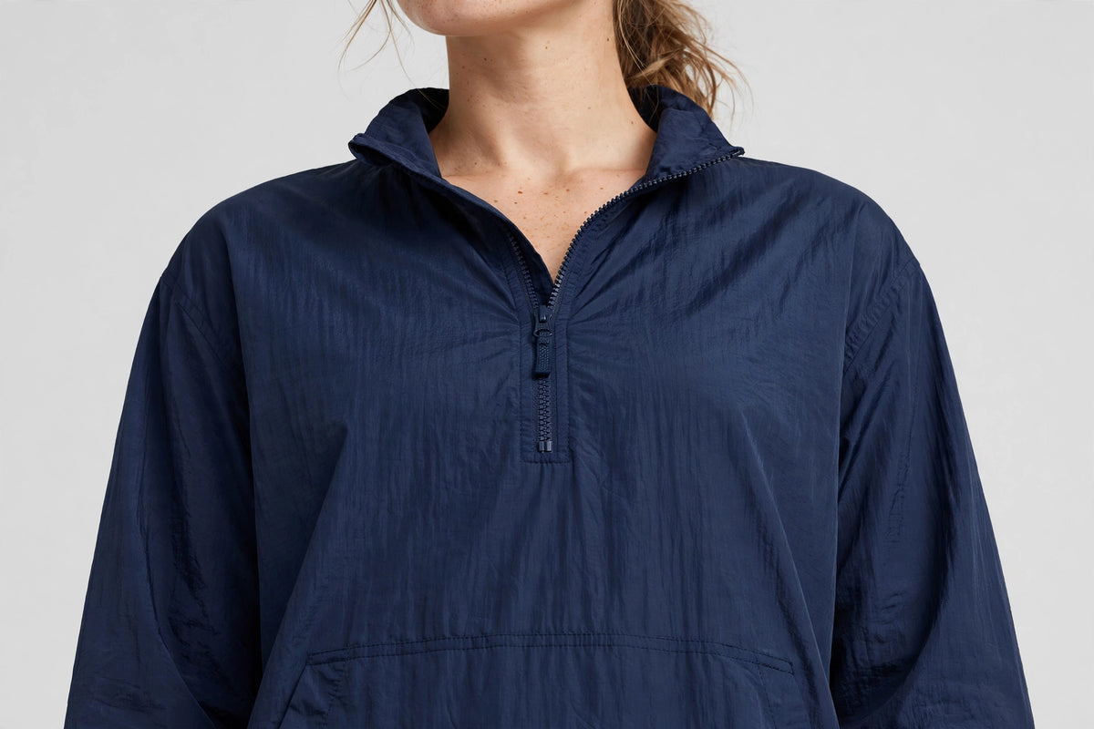 Tidal Anorak Pullover - Navy - detail