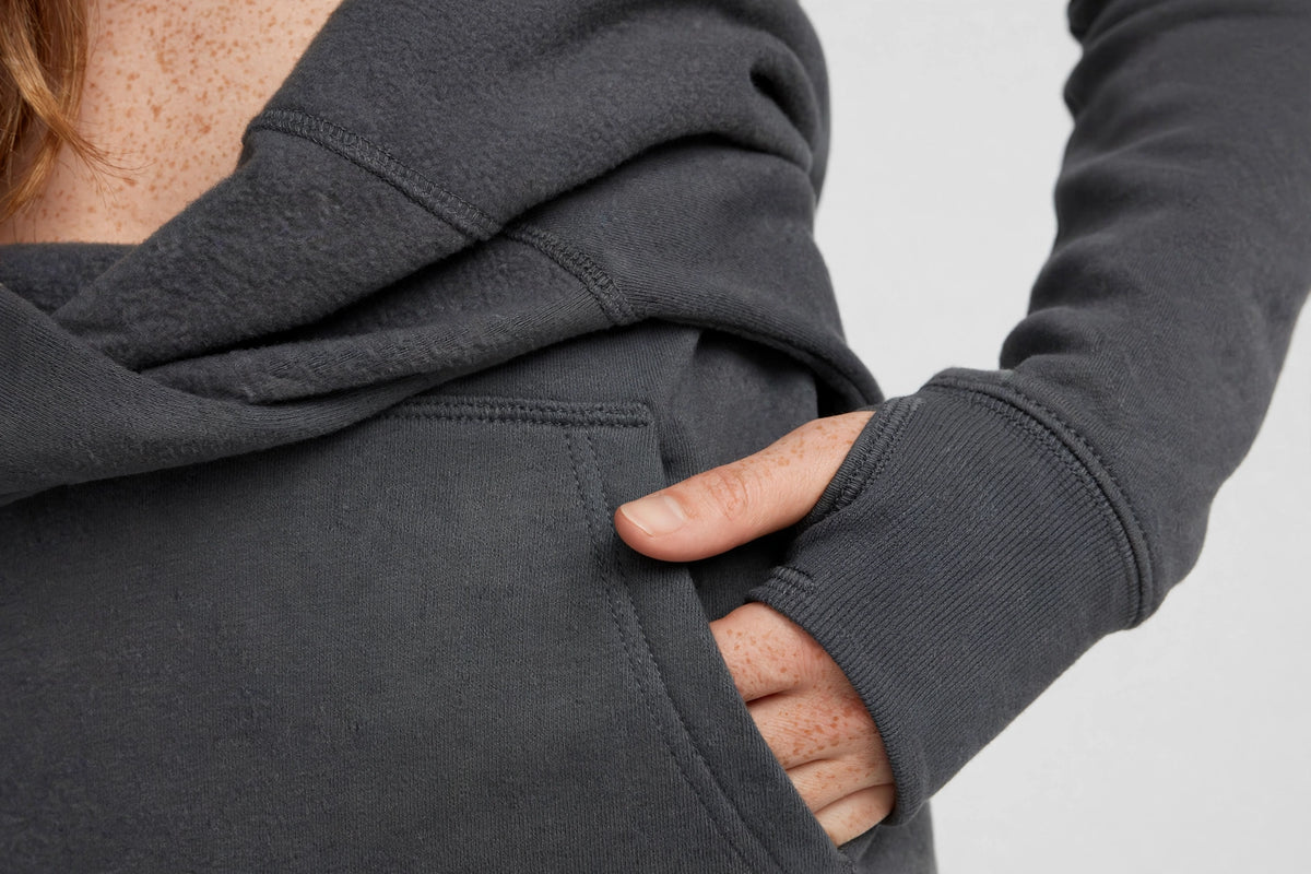 Solstice Performance Hoodie - Charcoal - detail