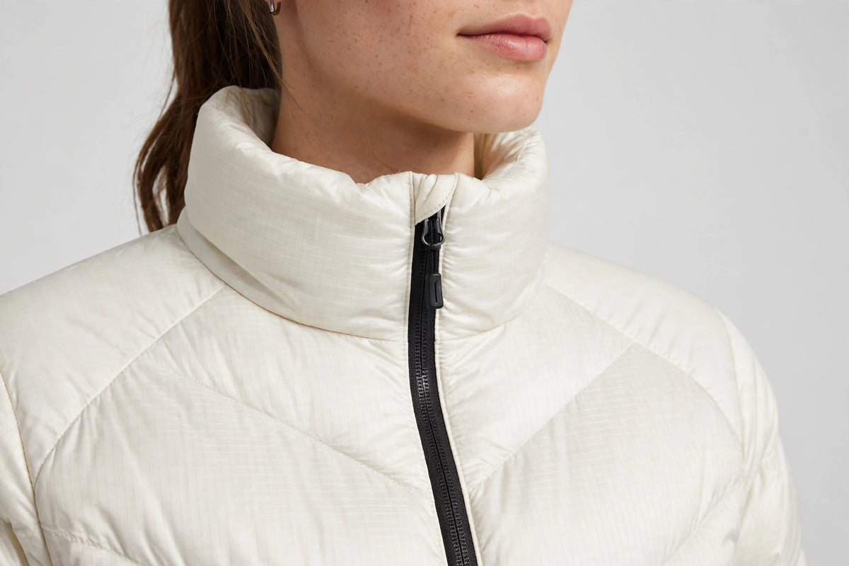 Cirrus Packable Puffer Jacket - Cream - detail
