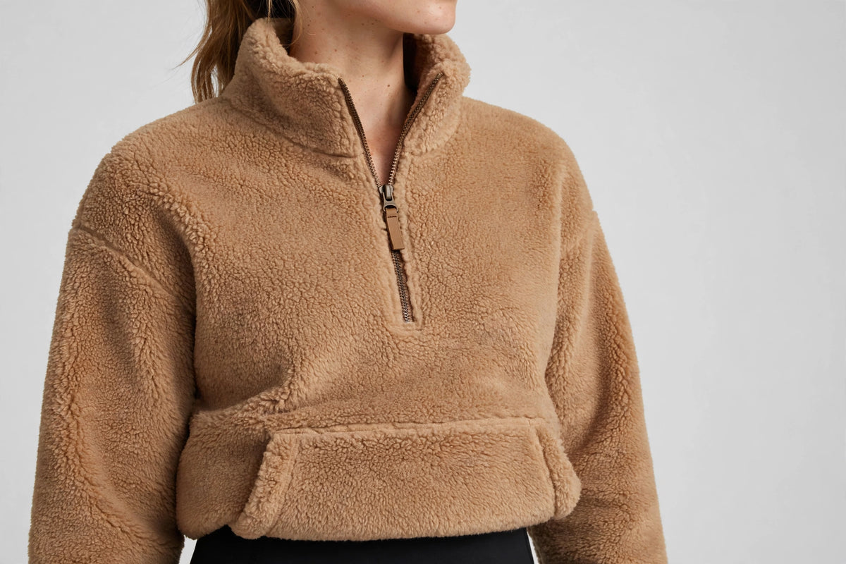 Nimbus Sherpa Quarter-Zip - Camel - detail
