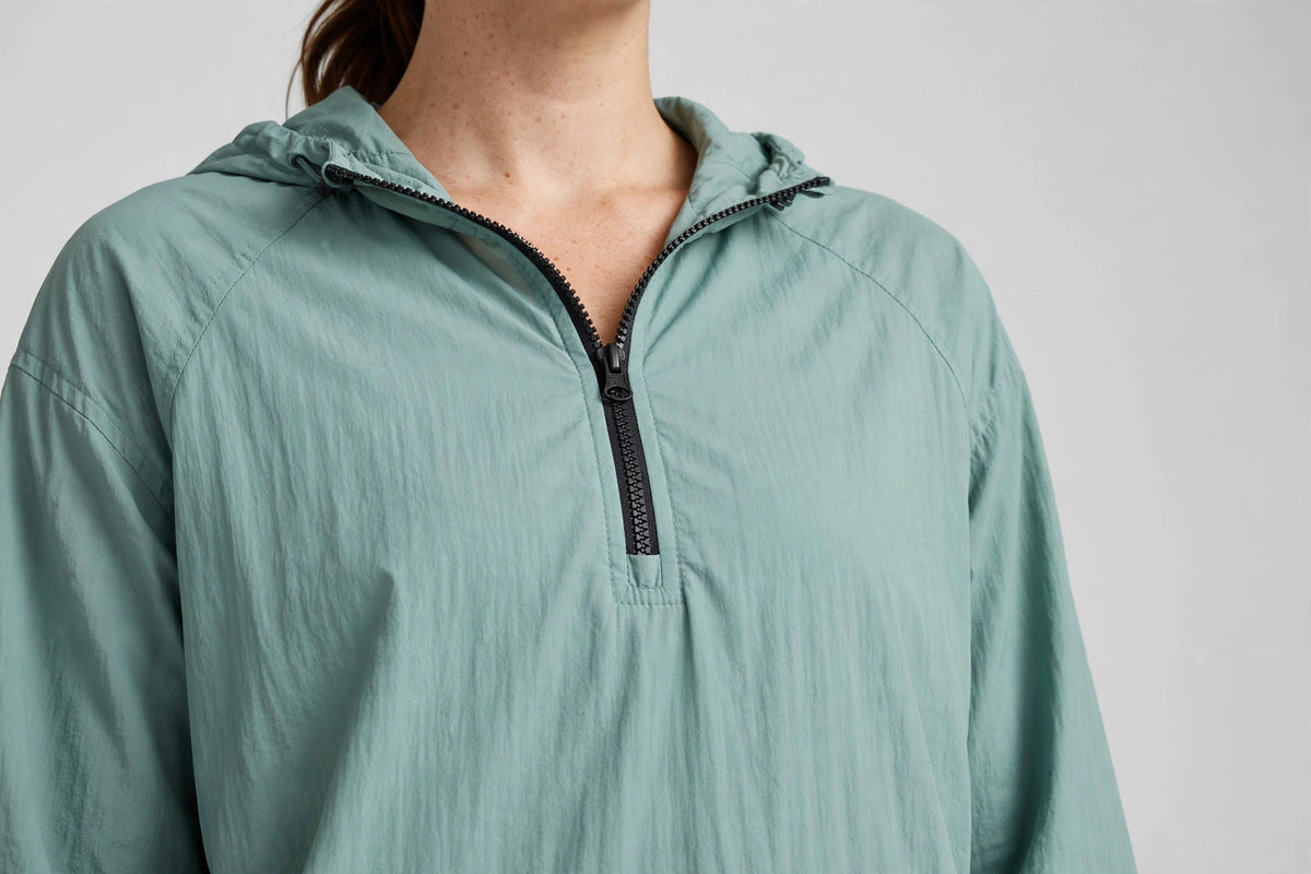 Tidal Anorak Pullover - Seafoam - detail