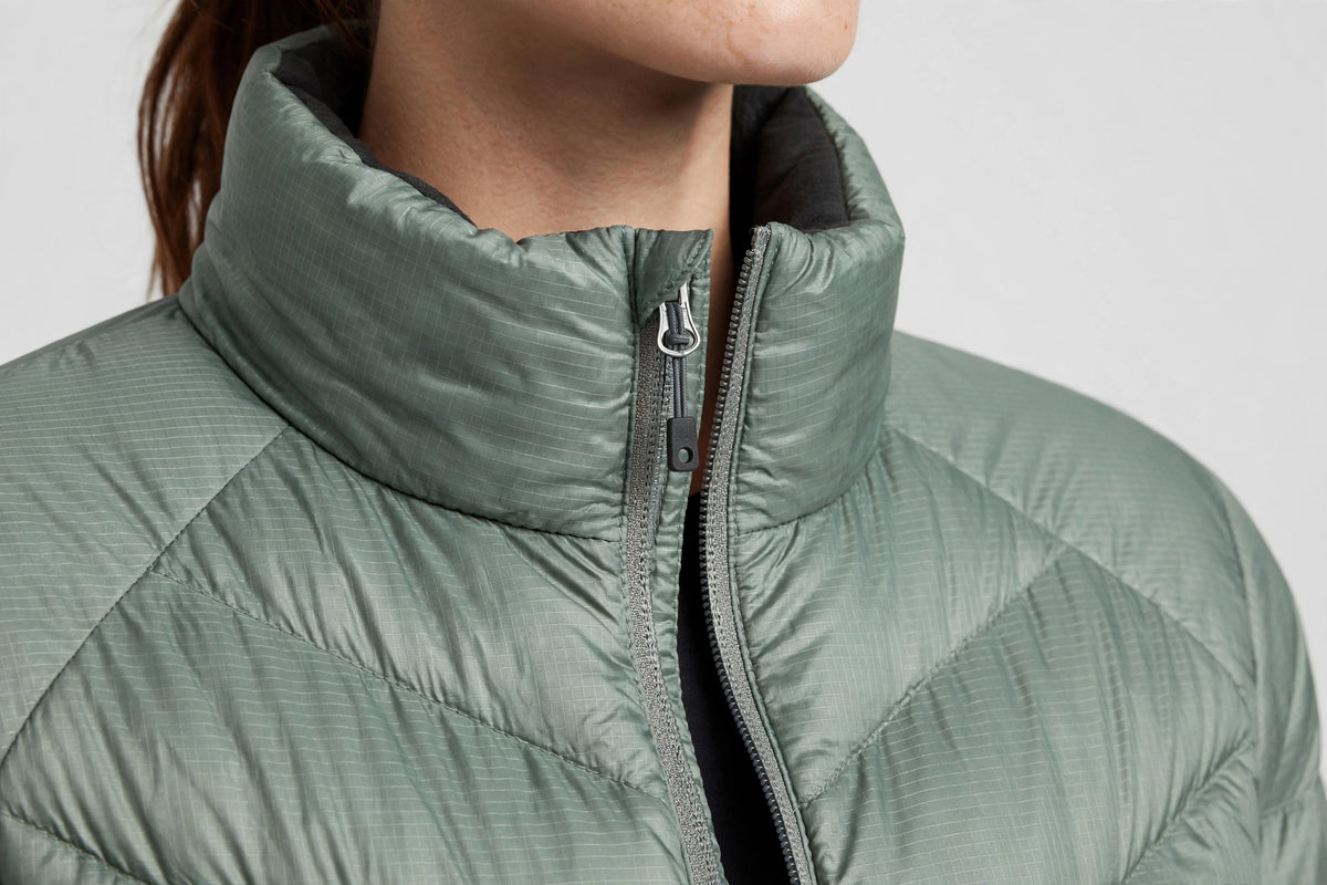 Cirrus Packable Puffer Jacket - Sage - detail