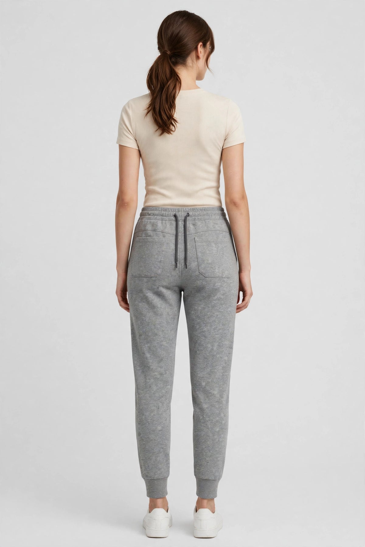 Cloudwalk Knit Jogger - Heather Grey - back