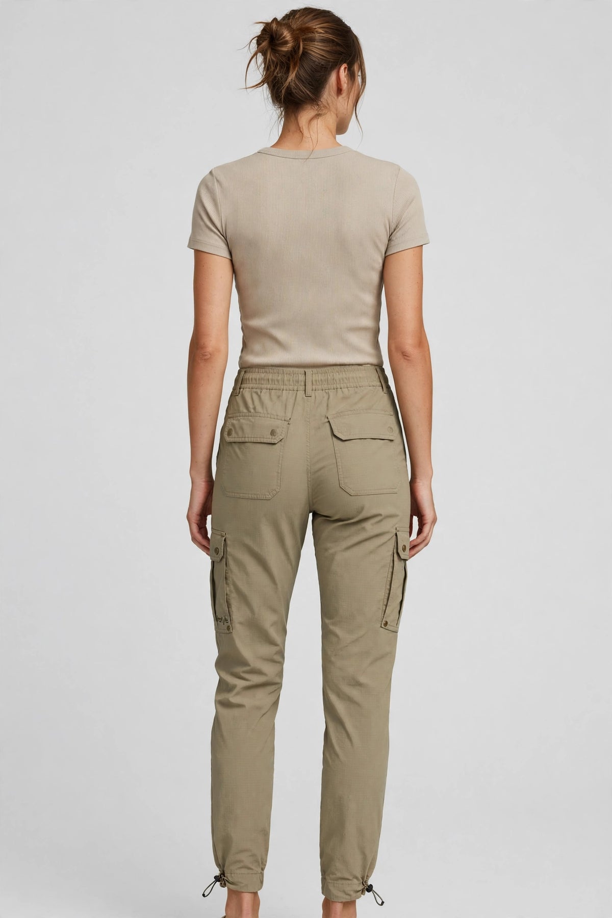 Drift Cargo Jogger - Khaki - back