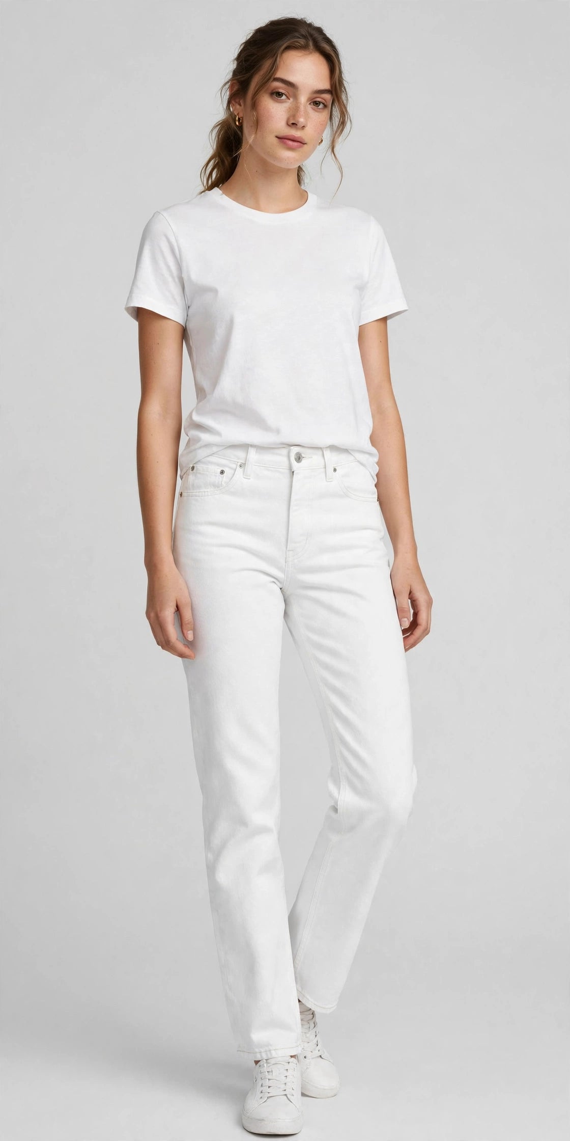 Drift Straight-Leg Jean - White - front