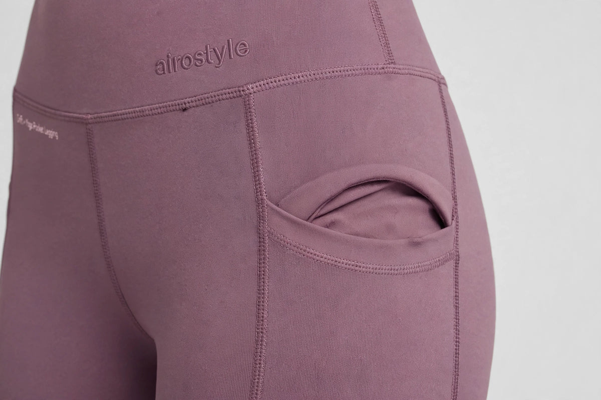 Drift Yoga Pocket Legging - Mauve - detail