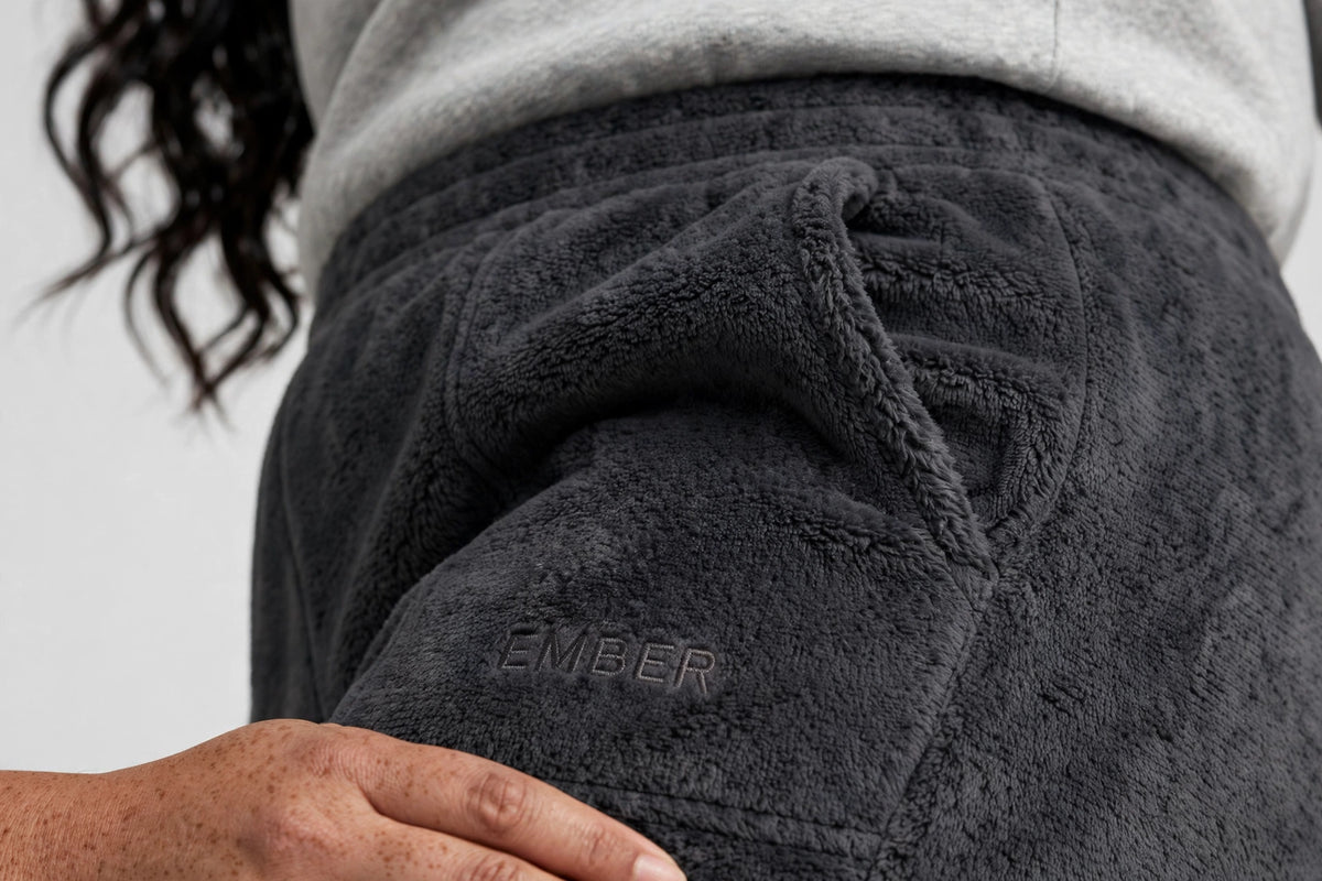 Ember Fleece Sweatpant - Charcoal - detail