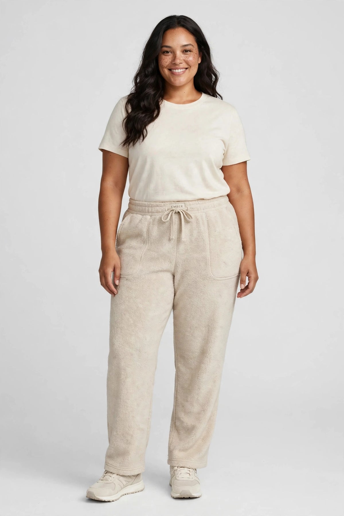 Ember Fleece Sweatpant - Oatmeal - front