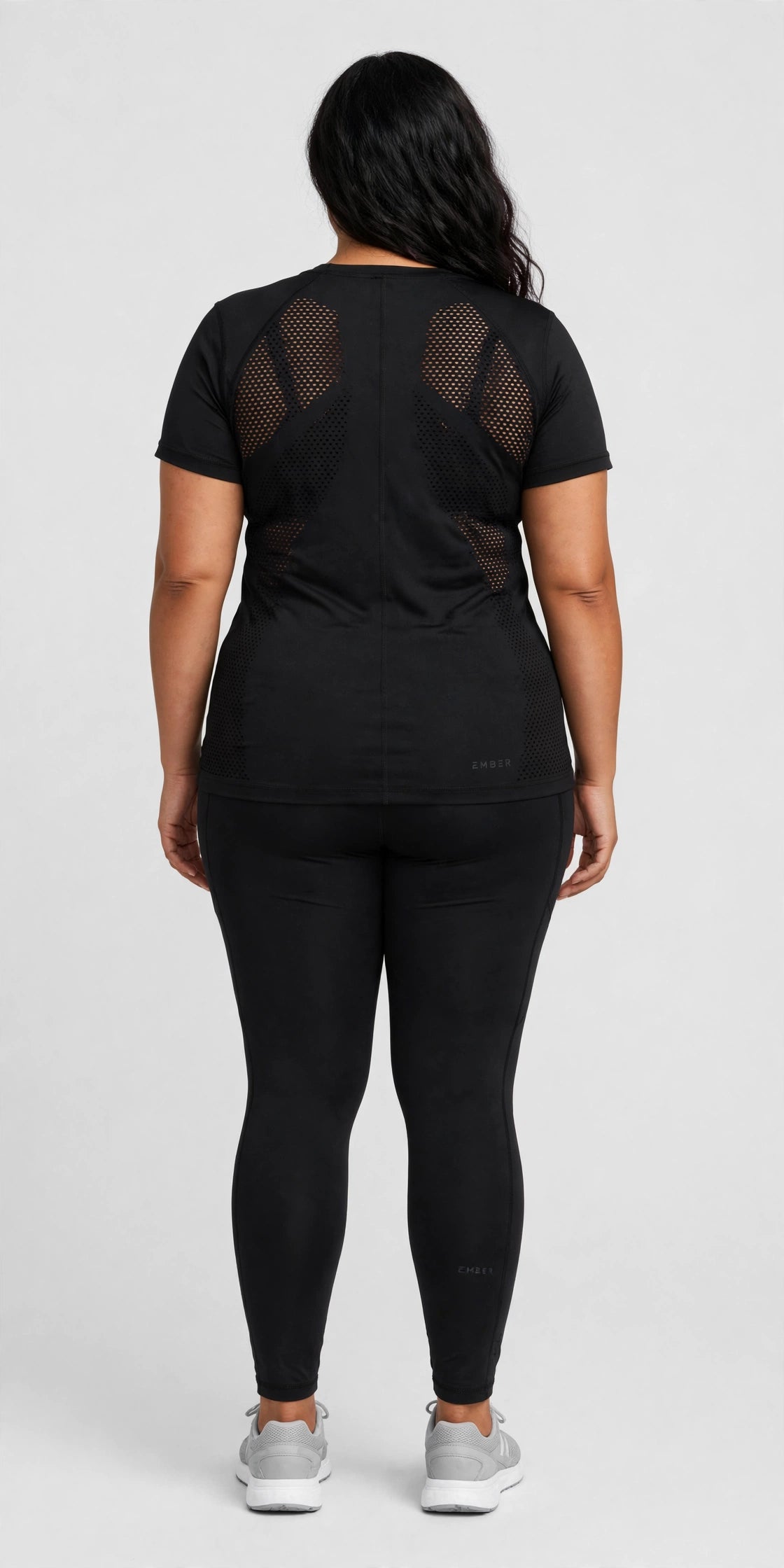 Ember Seamless Training Tee - Black - back