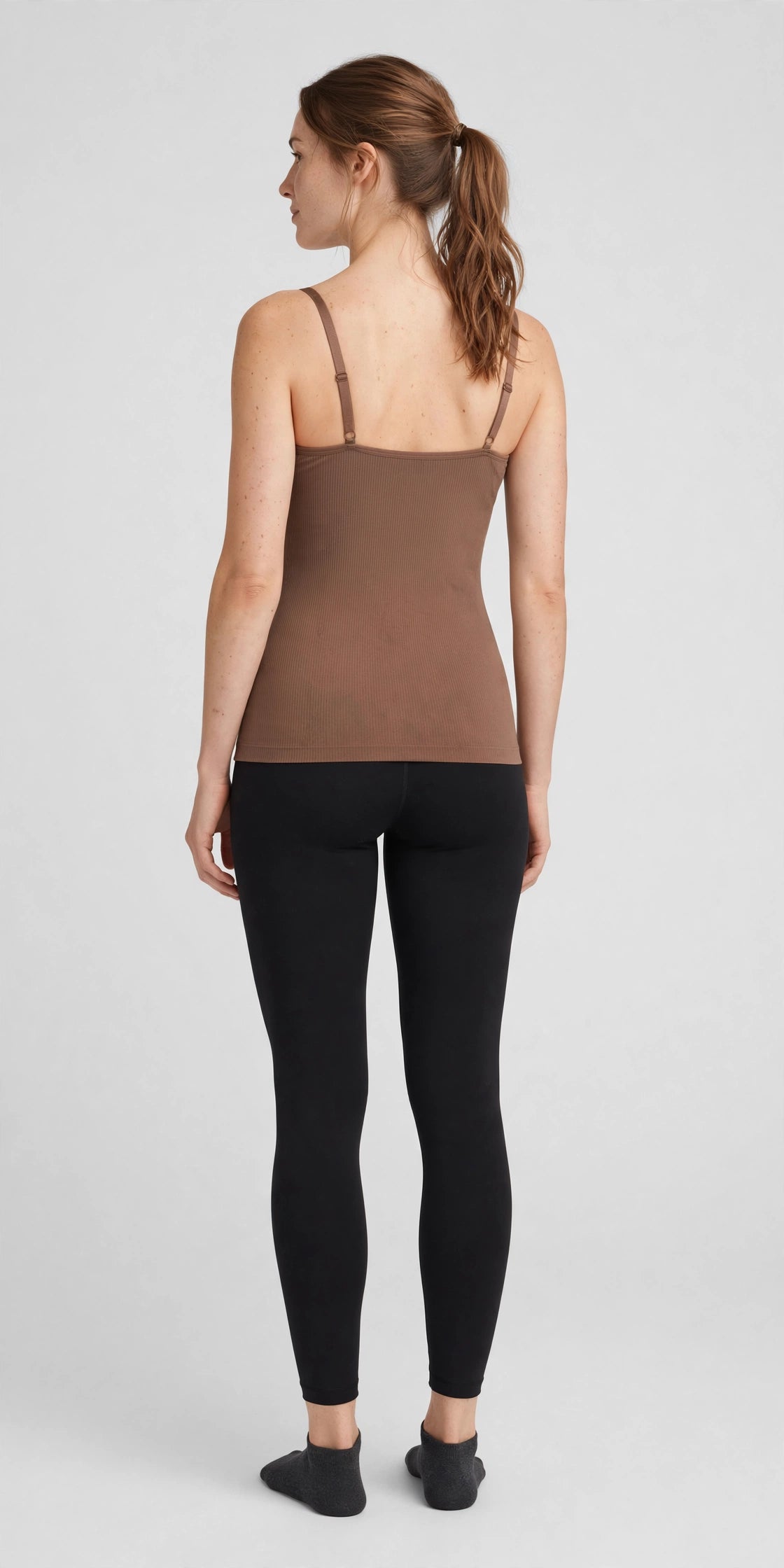 Harbor Padded Cami - Mocha - back