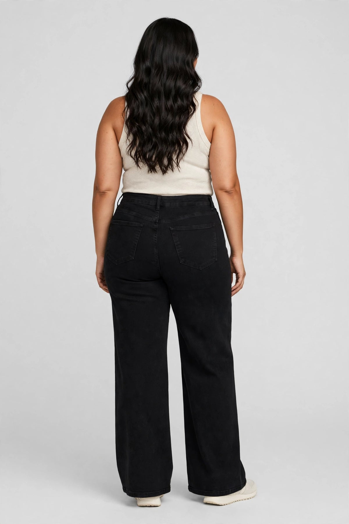 Harbor Wide-Leg Jean - Black - back