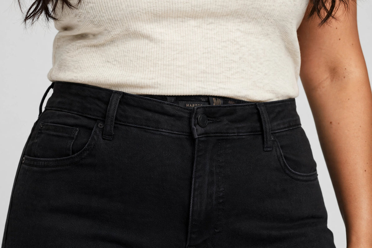 Harbor Wide-Leg Jean - Black - detail