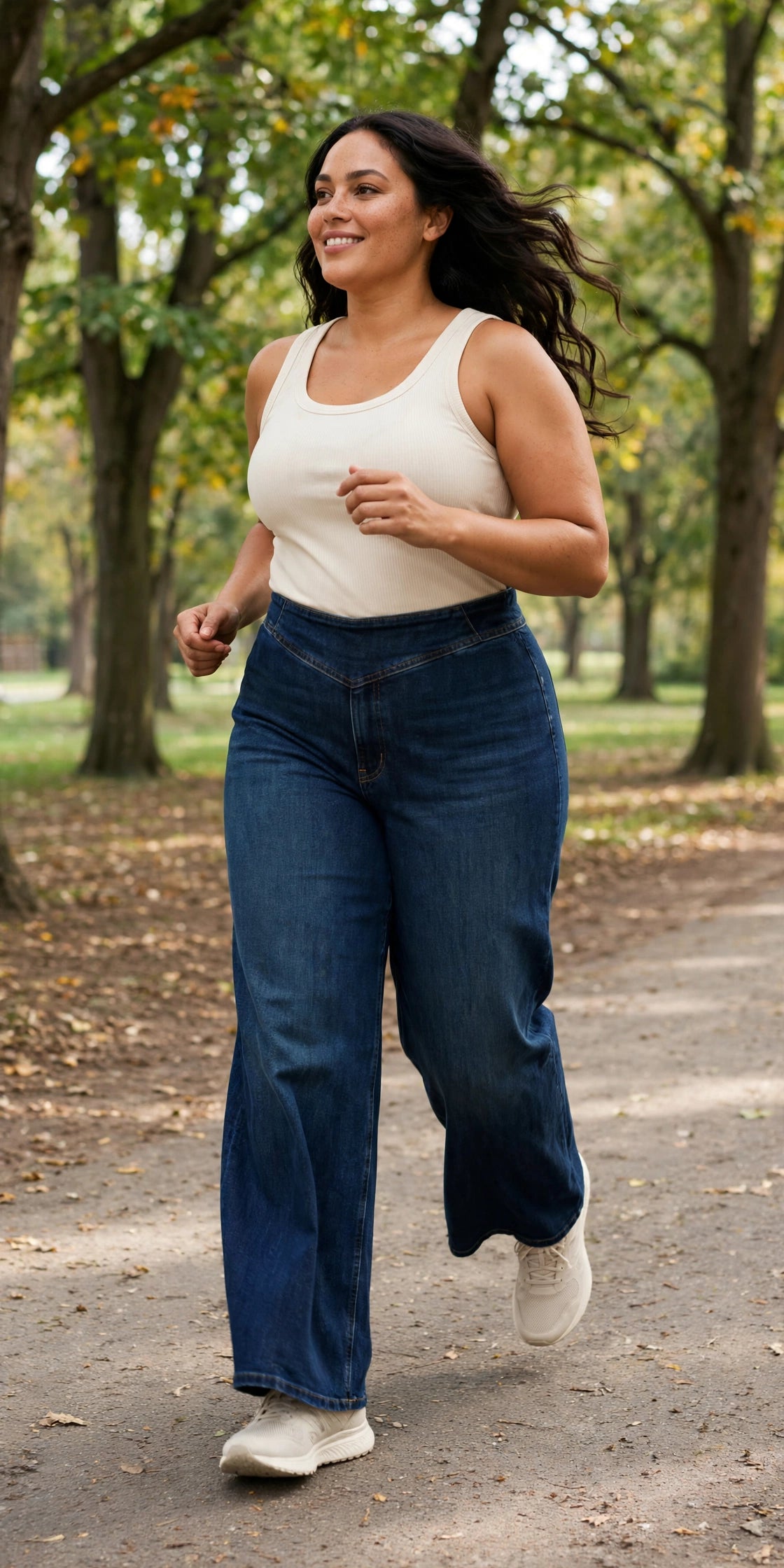 Harbor Wide-Leg Jean - Dark Wash - lifestyle