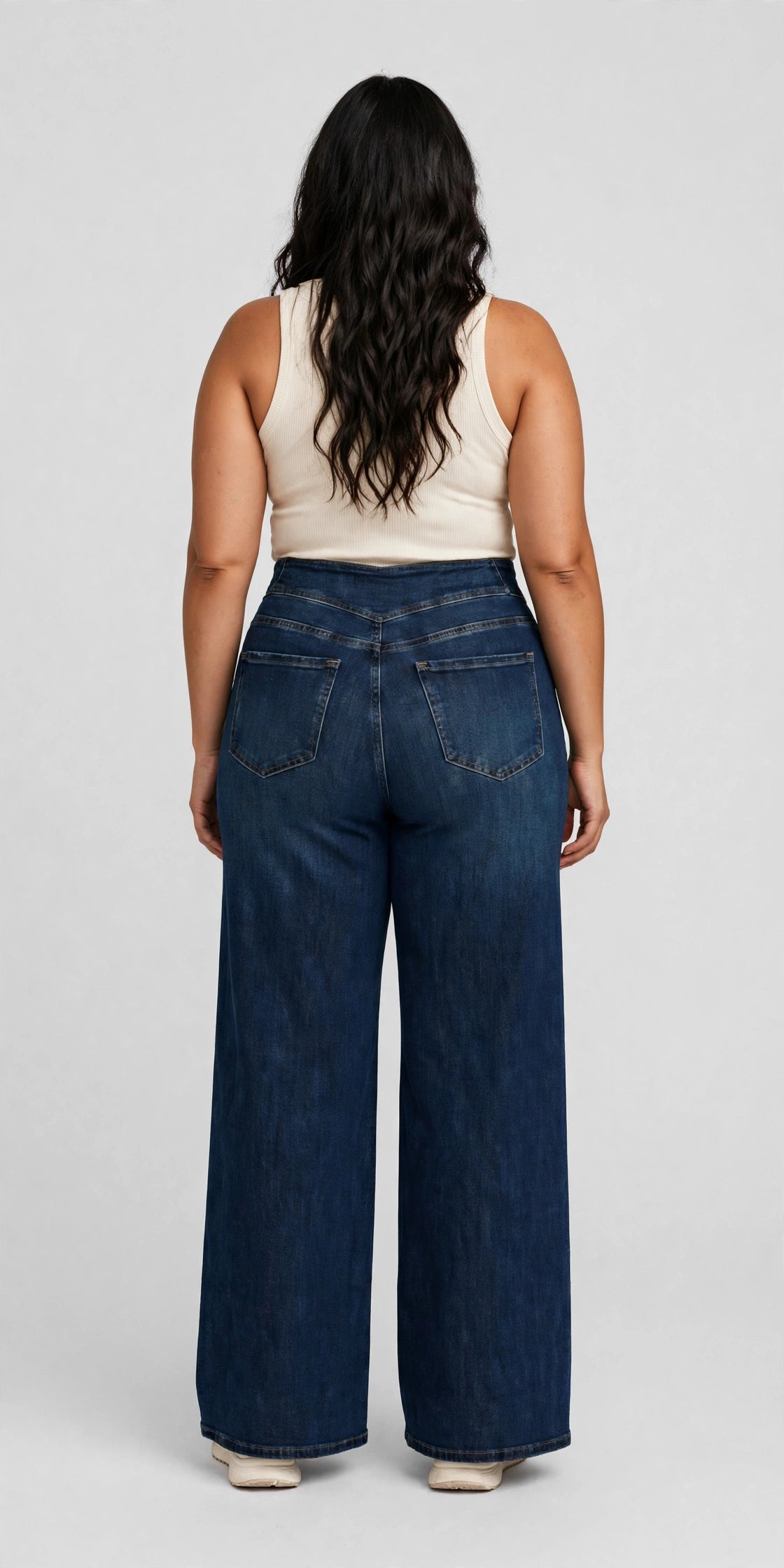 Harbor Wide-Leg Jean - Dark Wash - back