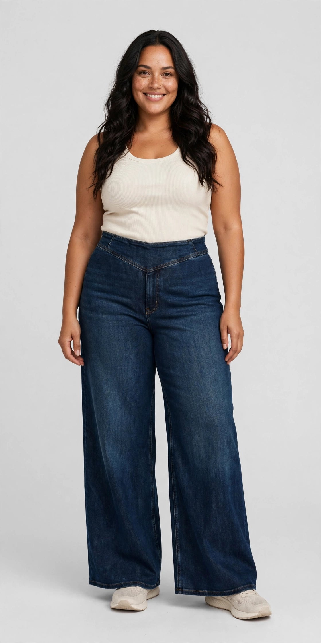 Harbor Wide-Leg Jean - Dark Wash - front