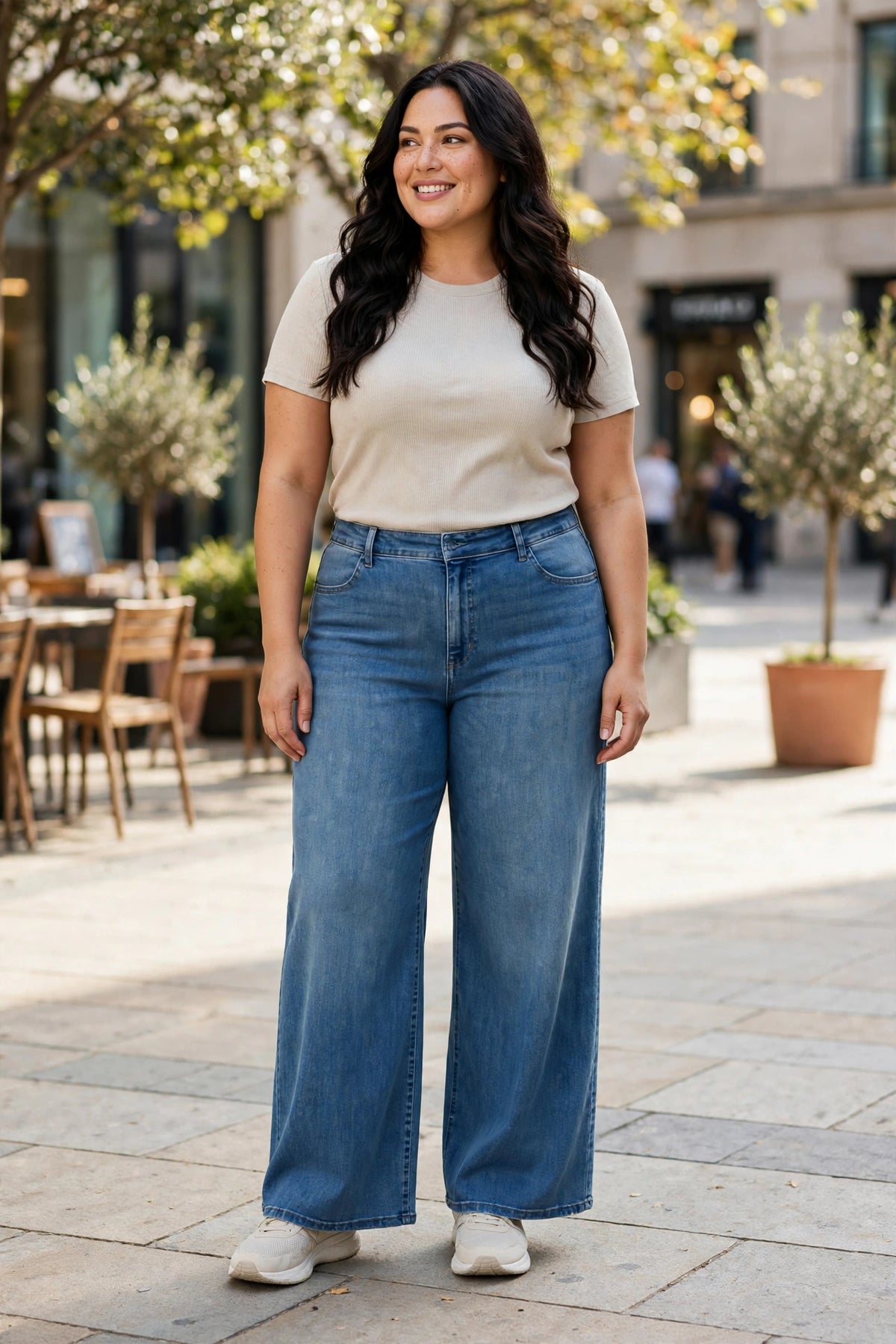 Harbor Wide-Leg Jean - Medium Wash - lifestyle