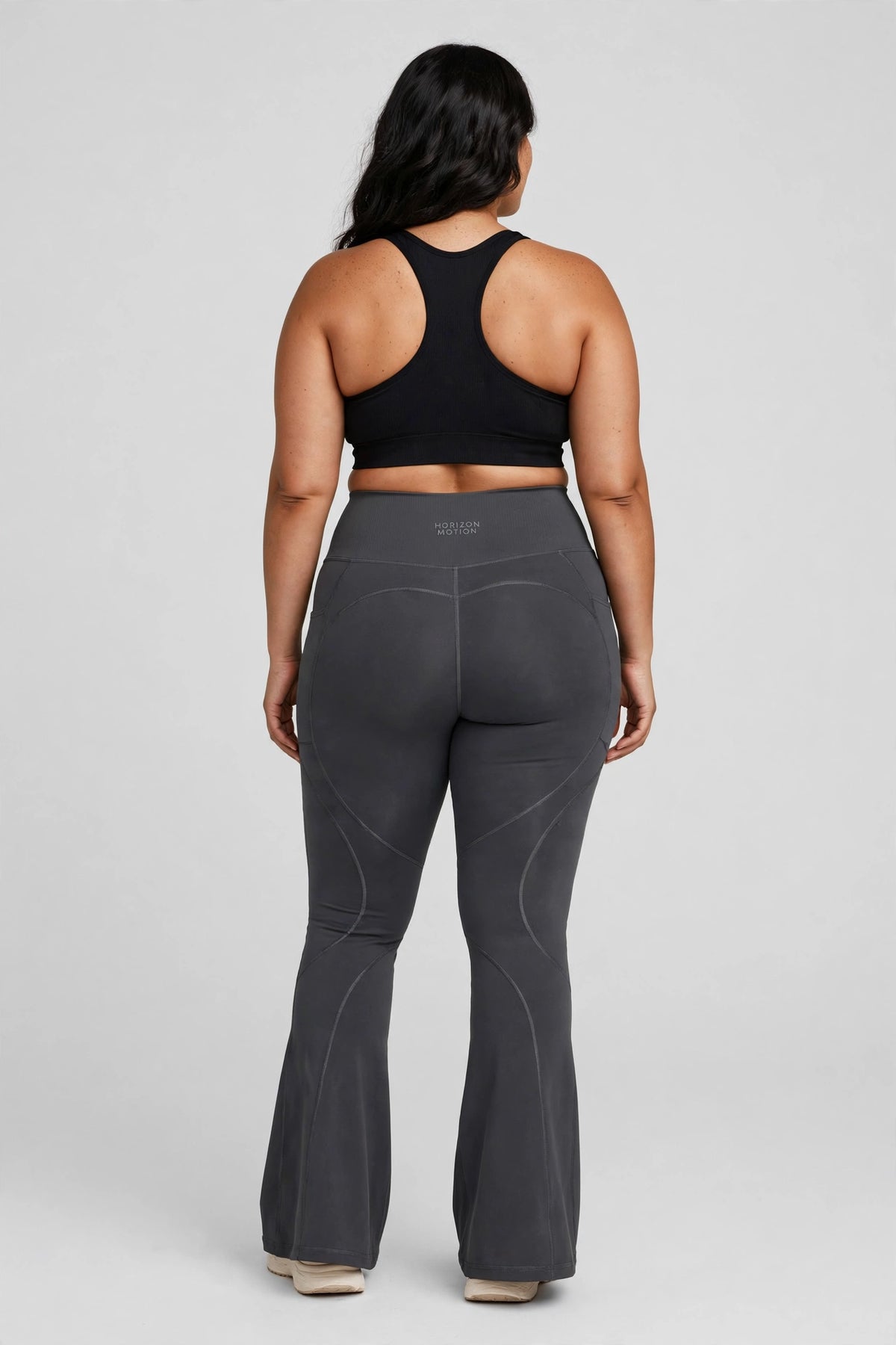 Horizon Motion Flare Legging - Charcoal - back