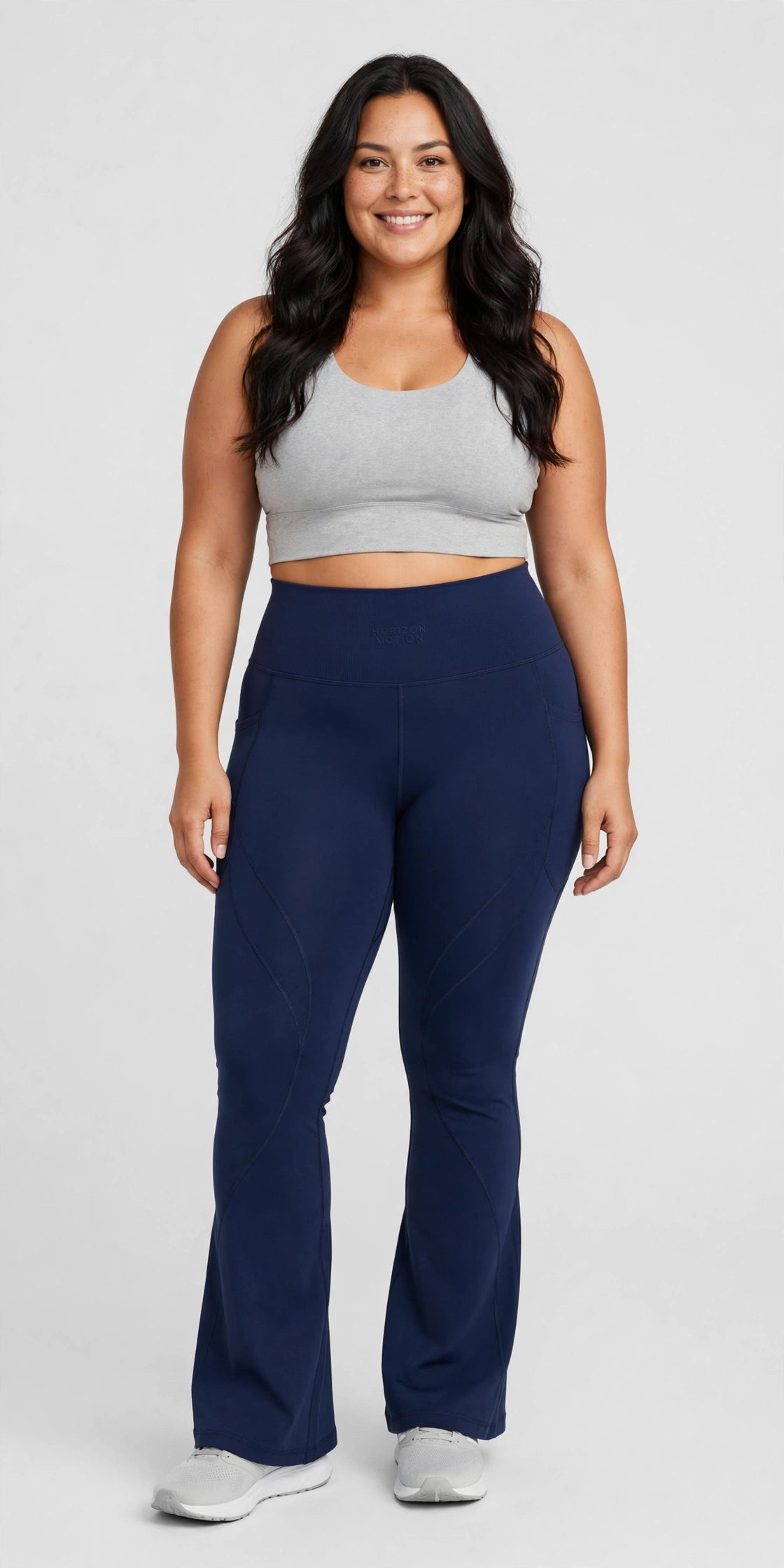 Horizon Motion Flare Legging - Navy - front