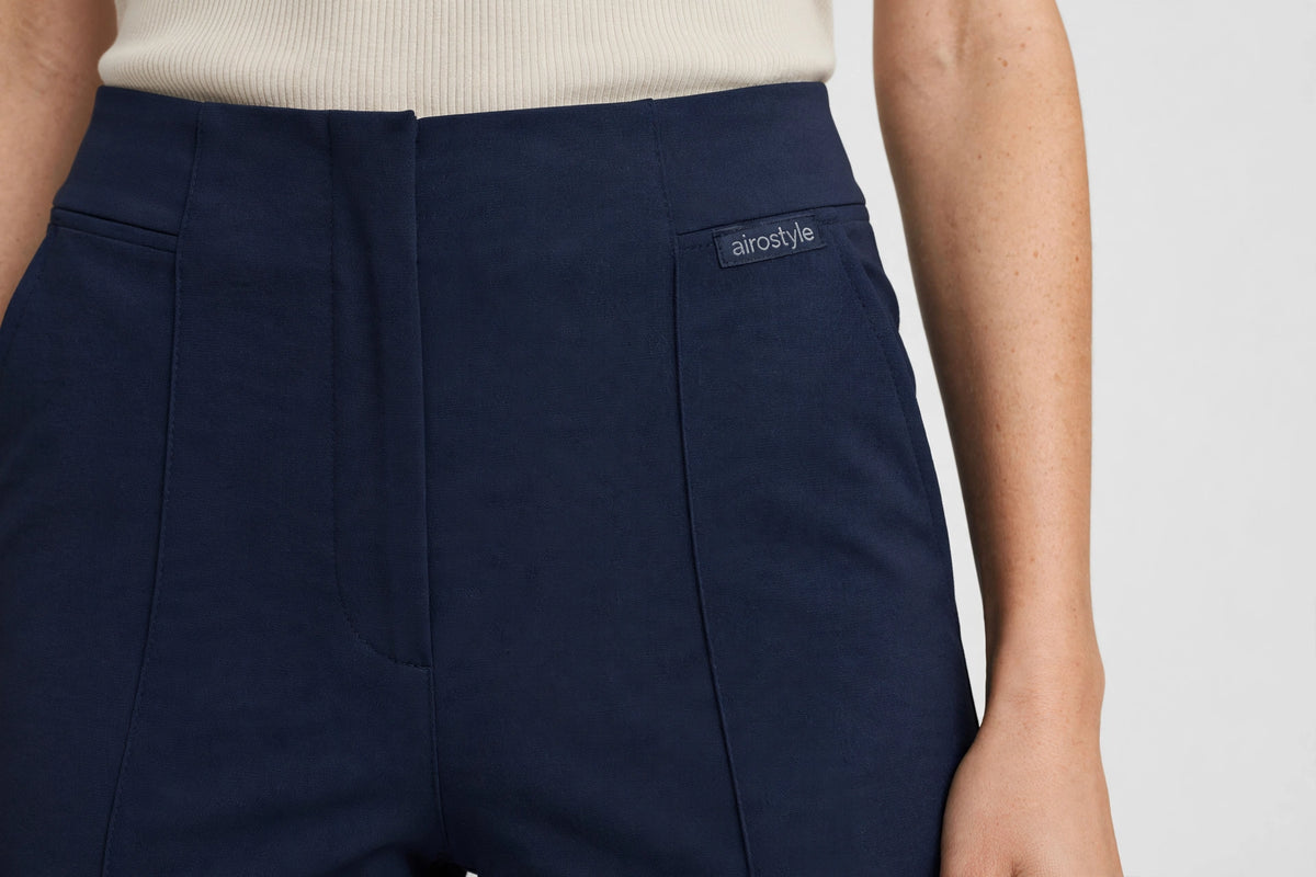 Jetstream Wide-Leg Trouser - Navy - detail