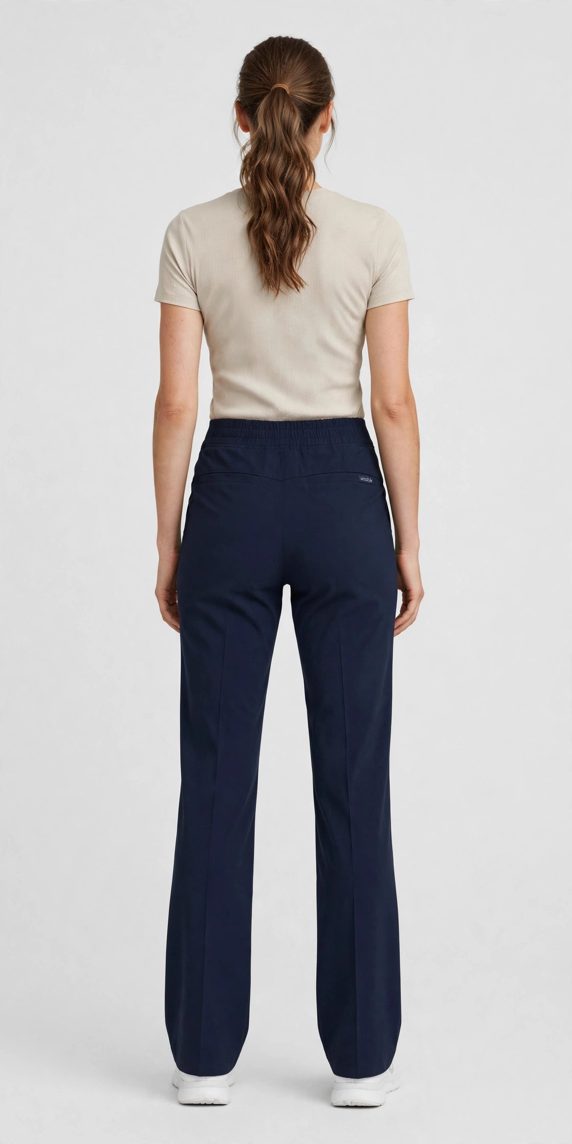 Jetstream Wide-Leg Trouser - Navy - back