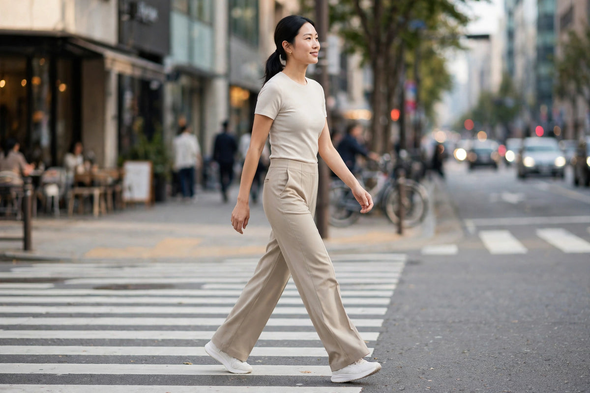 Jetstream Wide-Leg Trouser - Stone - lifestyle