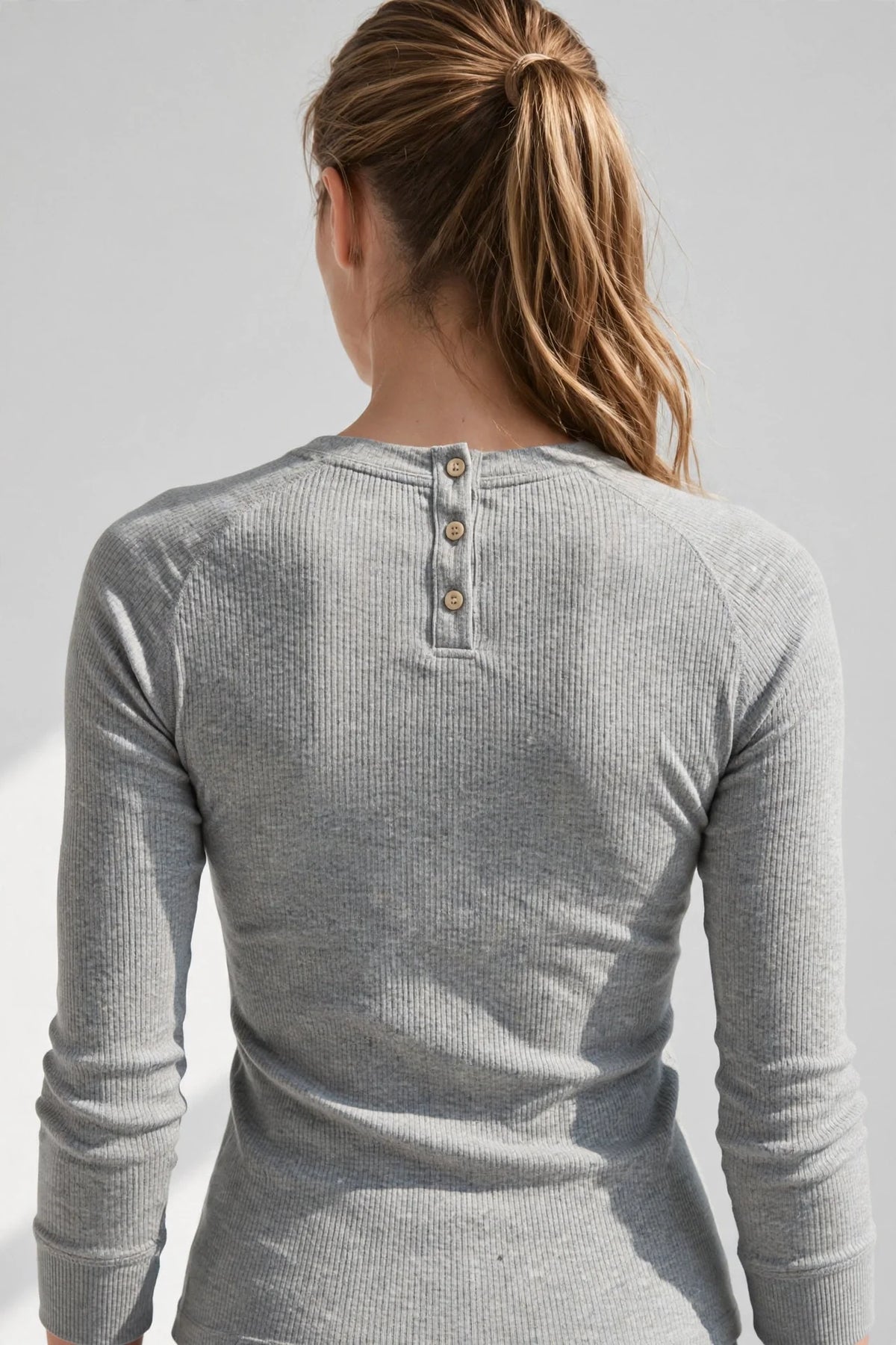 Heritage Ribbed Henley Top