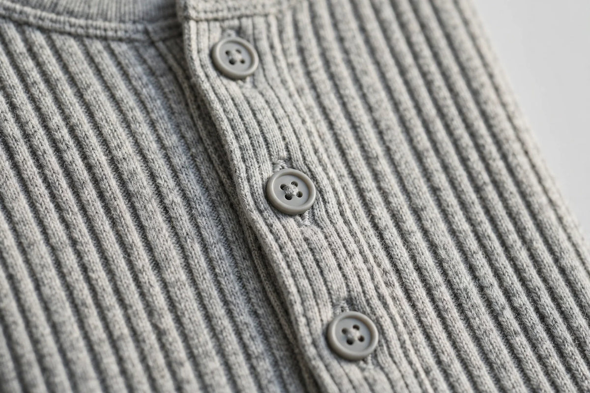 Heritage Ribbed Henley Top