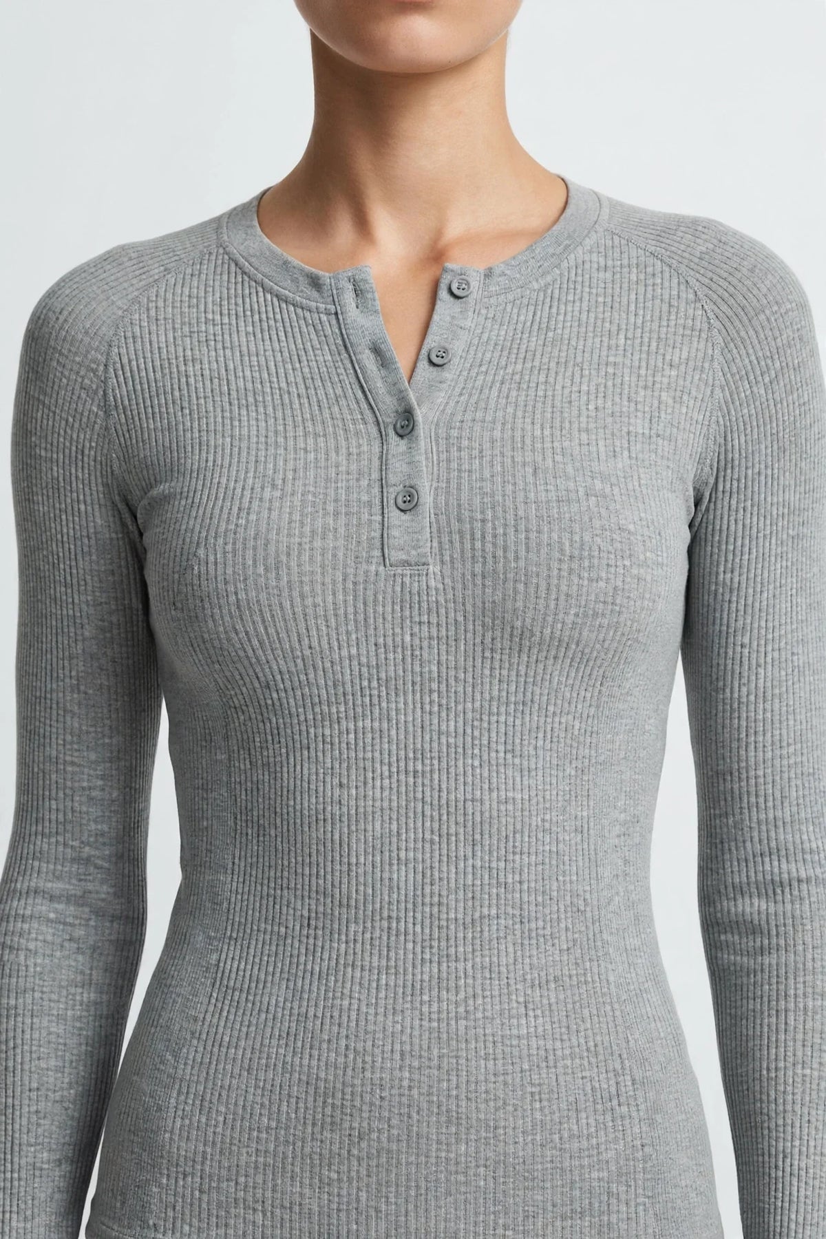 Heritage Ribbed Henley Top