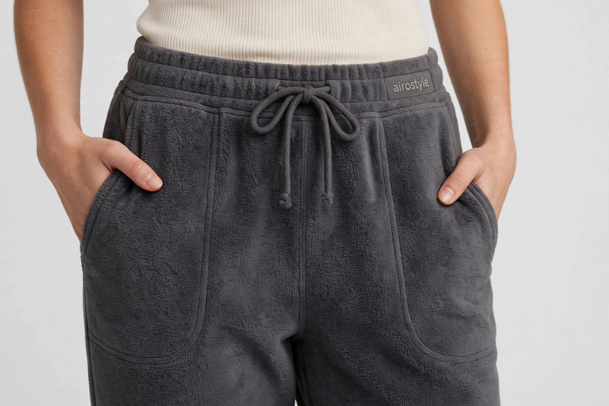 Nimbus Fleece Sweatpant - Charcoal - detail